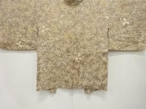 未使用品　きぬたや謹製　絞り　草花模様　羽織